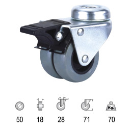 Rueda Industrial Doble...