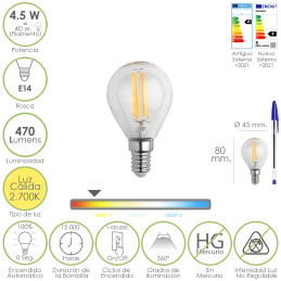 Bombilla Led Filamento...