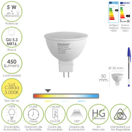 Bombilla Led Dicroica Rosca...
