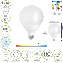 Bombilla Led Esfera Globo...