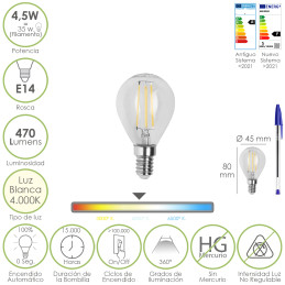 Bombilla Led Filamento...