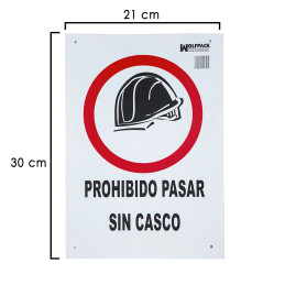 Cartel Prohibido Pasar Sin...