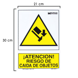 Cartel Riesgo Caida De...