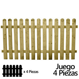 Juego Vallas Jardin Madera...