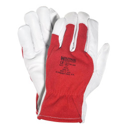 Guantes Piel / Lona Con...