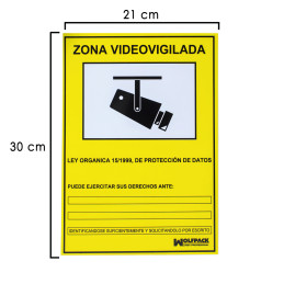 Cartel Zona Videovigilada...