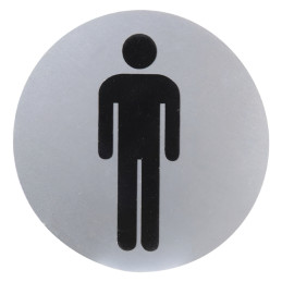 Cartel Aluminio Baño Hombre...