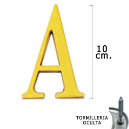 Letra Latón "A" 10 cm. con...