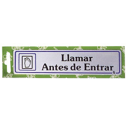 Rotulo "Llamar Antes De...