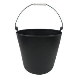 Cesto Plastico Negro Un Asa...