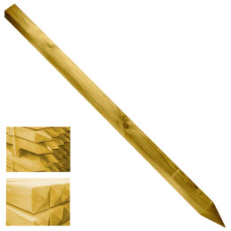 Poste Madera Cuadrado Para...