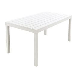 Mesa Resina Lamas Blanca...