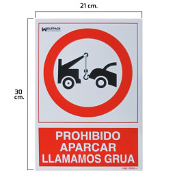 Cartel Prohibido Aparcar...