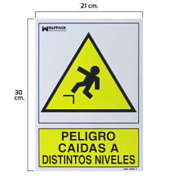 Cartel Peligro Caidas a...
