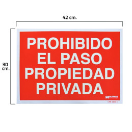 Cartel Prohibido El Paso...