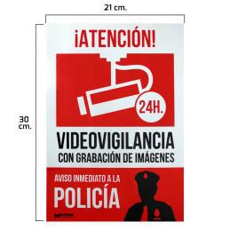 Cartel Alarma Conectada...