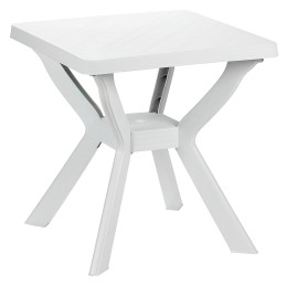 Mesa Resina Blanca Cuadrada...